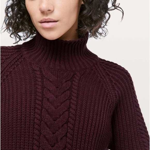 Lululemon Bring The Cozy Fisherman Sweater in size 8, like new - Picture 1 of 11